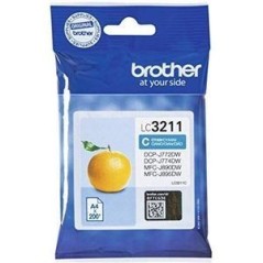 Brother LC 3211C Cyan Ink Cartridge - Print 200 Pages of Vibrant Color Quality!